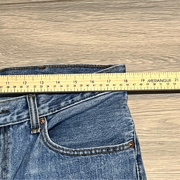 Levi’s 516 Straight Leg Jeans Men’s fits 36x28 Blue Faded Distressed Classiccore - Picture 9 of 15